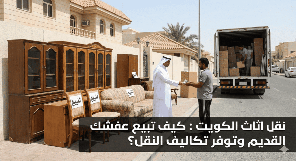 نقل اثاث الكويت : كيف تبيع عفشك القديم وتوفر تكاليف النقل؟
